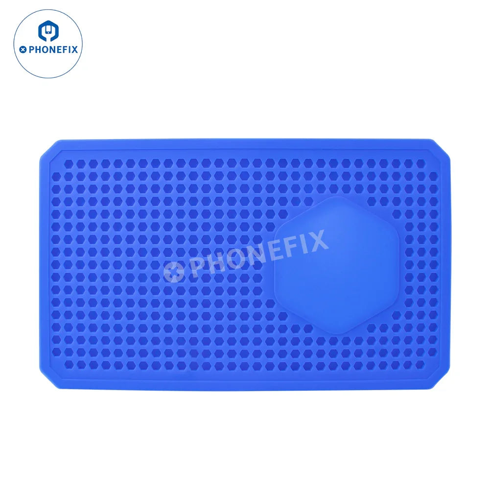 PhoneFix RELIFE RL-004DM soldering mat with anti-slip pad for mobile phone repair and protection during soldering tasks.