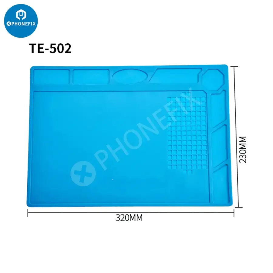 PhoneFix soldering mat heat insulation silicone pad for welding and repair, providing a safe platform for electronics soldering.