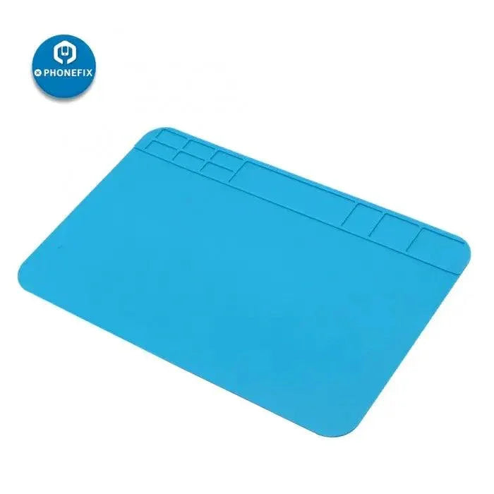 PhoneFix heat insulation soldering silicone pad for phone PCB repair, heat-resistant, flexible soldering mat with insulating properties.