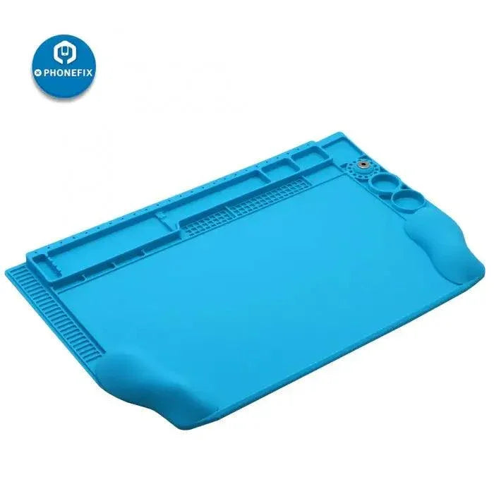 PhoneFix Sunshine 3D Convex Surface Magnetic Silicone Soldering Mat with textured surface for electronic soldering work.