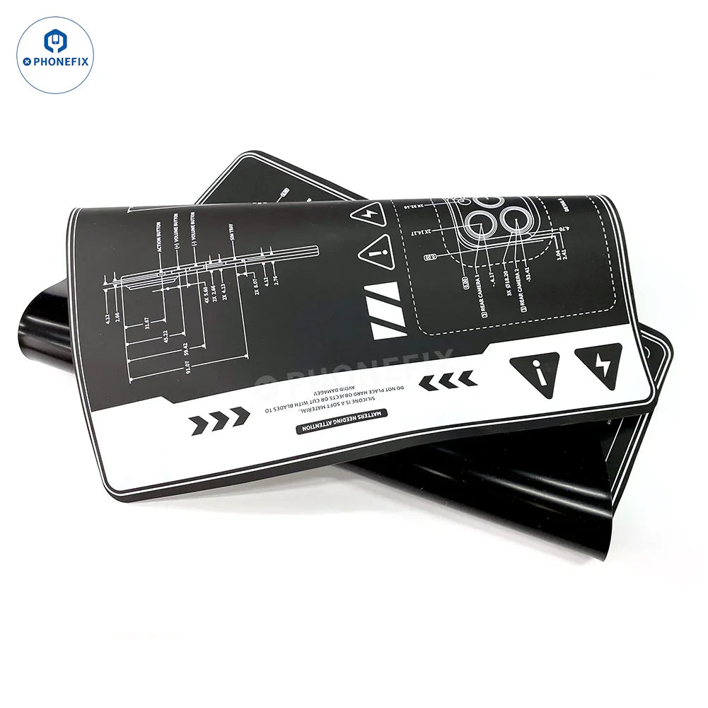 Phonefix V77 V78 heat insulation pad for soldering and repair work, heat-resistant soldering mat with non-slip surface.