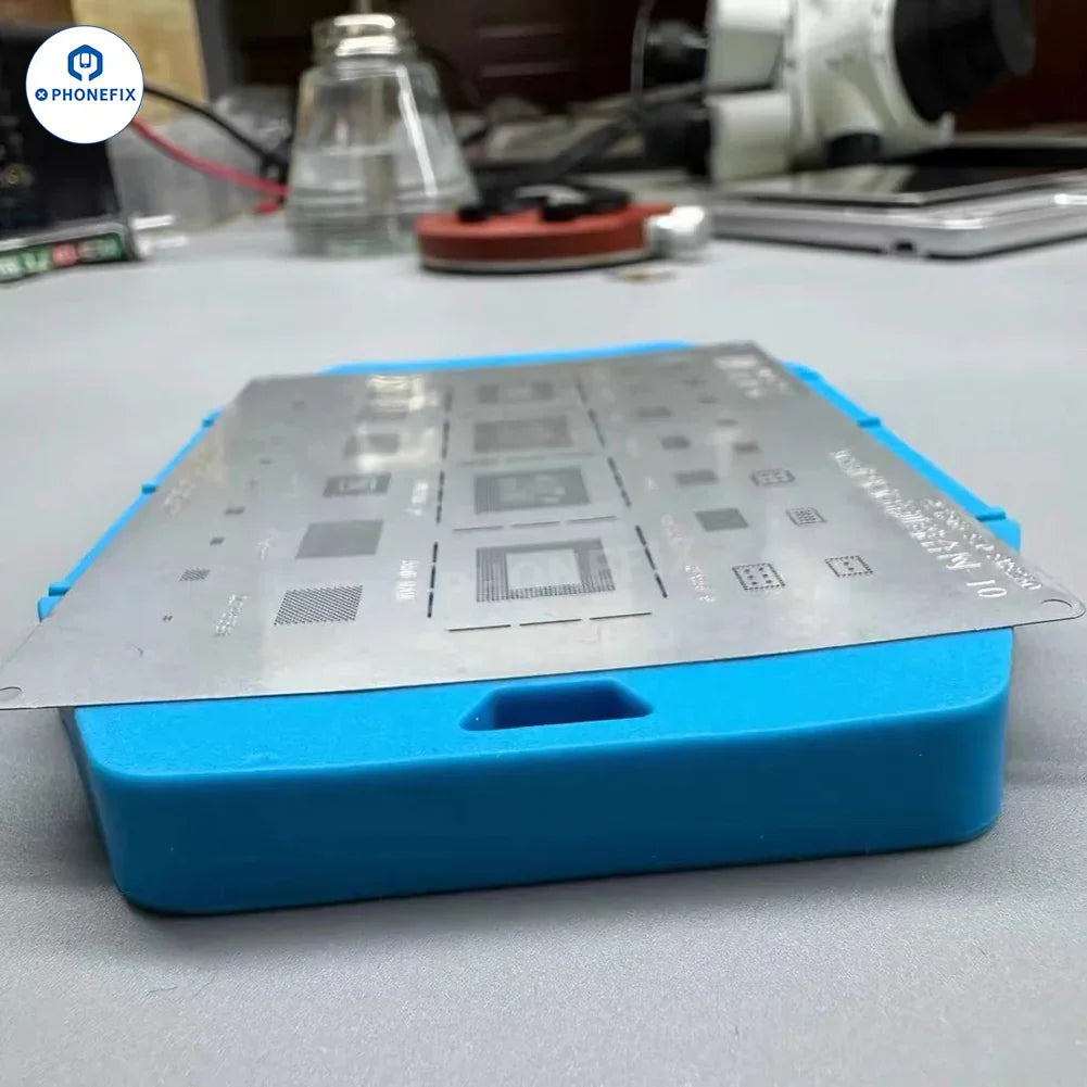 PhoneFix WYLIE WL-716L, almohadilla magnética de estaño para reballing de chips de CPU, tapete de soldadura con base magnética para reparación de componentes electrónicos.