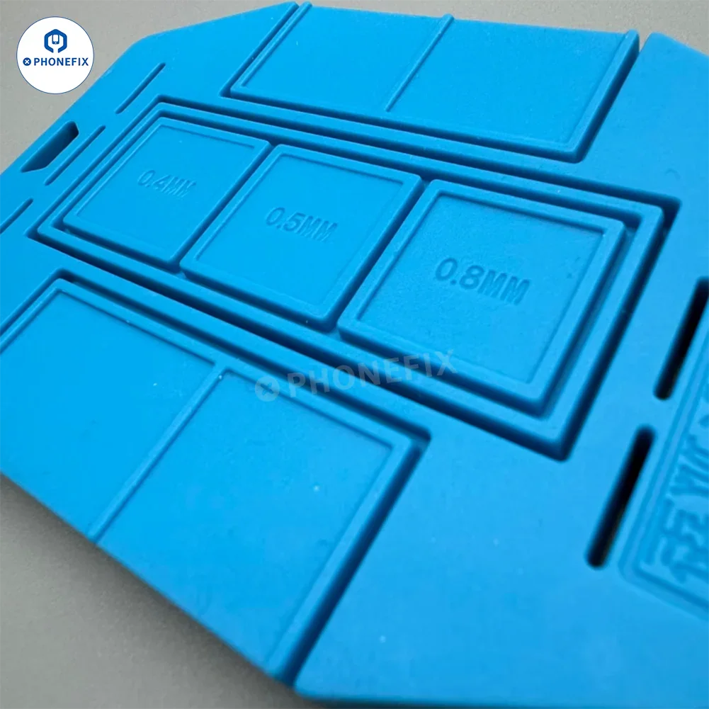 Alfombrilla resistente al calor PhoneFix YCS Tin Planting ARC Pad para soldadura de circuitos integrados BGA, ideal para la reparación y soldadura de componentes electrónicos.