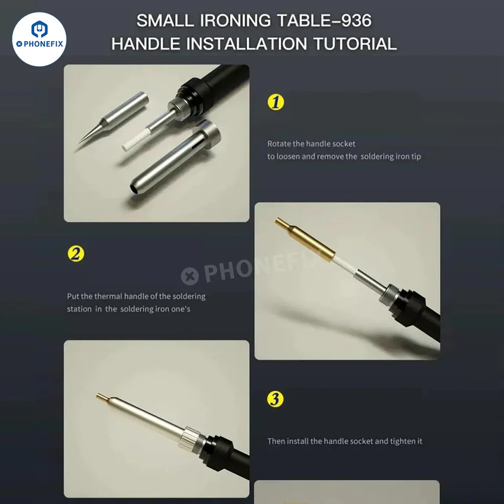 Pointes et buses de fer à souder Phonefix MECHANIC 900M-T-C9+ pour table chauffante 936 T12 C210 C245, outils de soudage de précision.