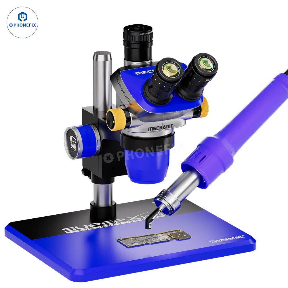 Set of five PHONEFIX Mechanic 861 diagonal air gun nozzles in 5, 6, 8, 10, and 12mm for soldering and air tools.