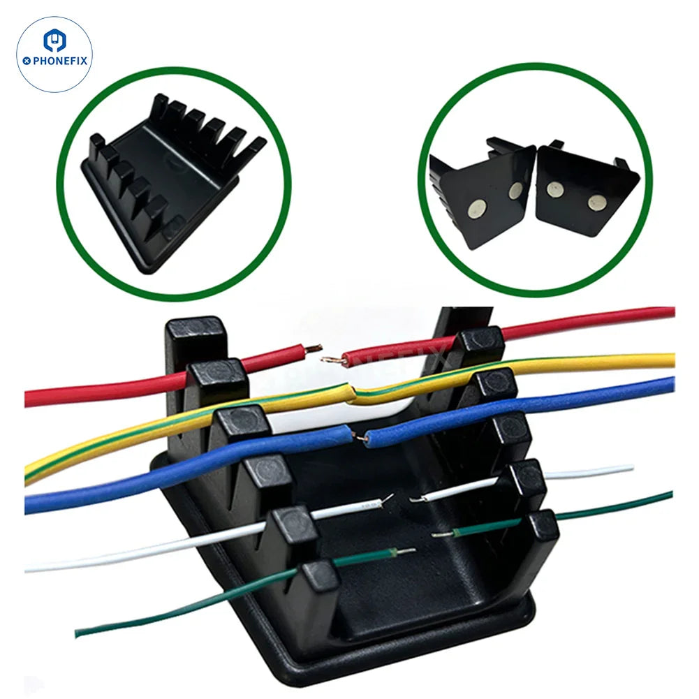 PhoneFix soldering wire holder BGA welding auxiliary bracket clamp stand for secure soldering wire management.