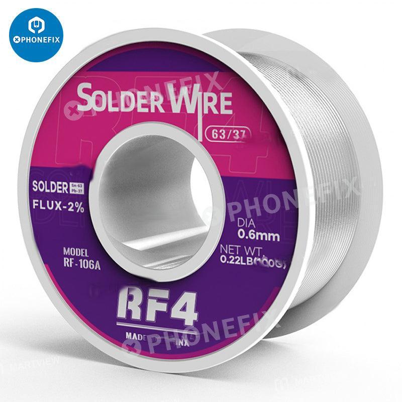 PhoneFix RF4 0.3-1.0mm Sn63% rosin core tin solder wire for phone BGA repair, 100g, ideal for precise soldering tasks