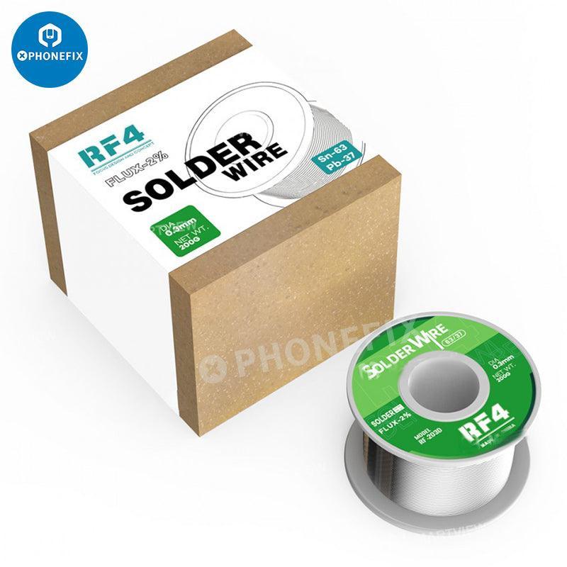 PhoneFix RF4 0.3-1.0mm Sn63% rosin core tin soldering wire for phone BGA repair, 100g spool with 0.6mm diameter.
