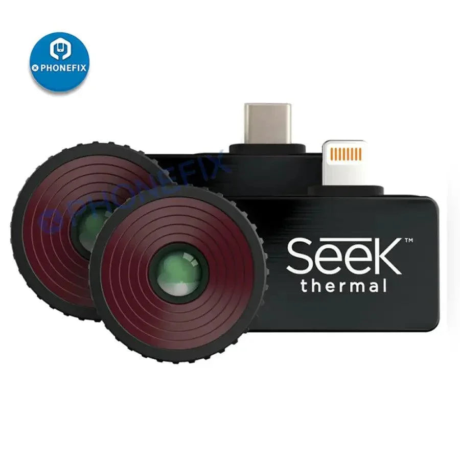 Seek Compact Thermal Camera for iOS and Android, used for PCB repair detection with thermal imaging technology by PHONEFIX.