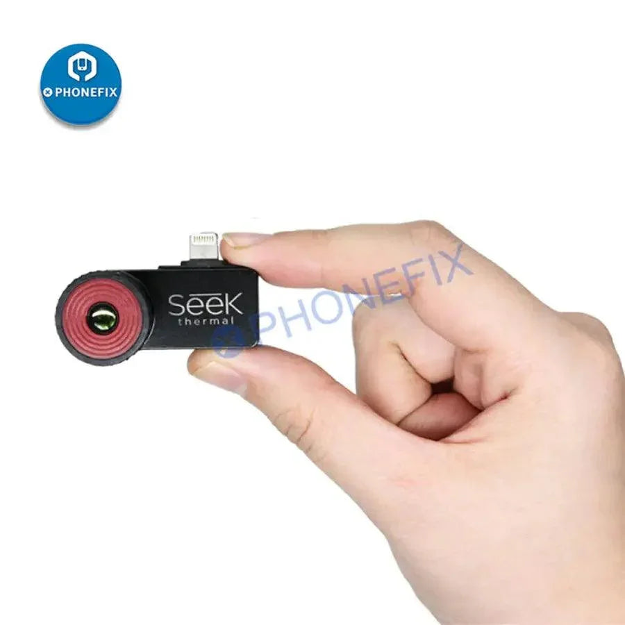 Seek Compact Thermal Camera for iOS and Android, PCB repair detection tool with thermal imaging capabilities by PHONEFIX.