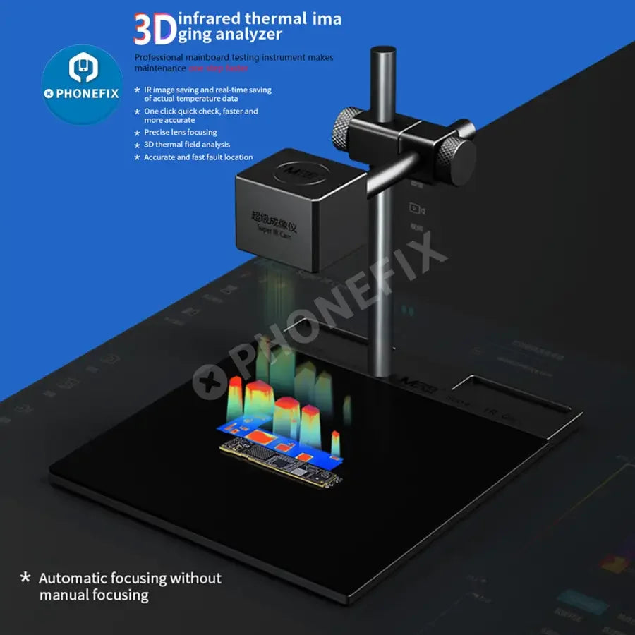 MaAnt 3D Super Thermal Imager Camera for Phone PCB fault testing, compact thermal imaging device by PHONEFIX.