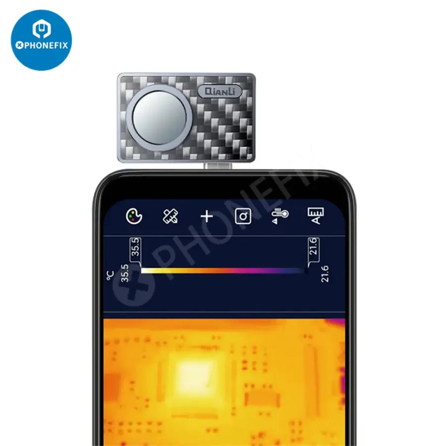 QIANLI Infrared Fire Eye Thermal Camera for motherboard repair, thermal imaging device used by PHONEFIX for electronic diagnostics