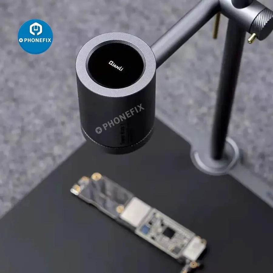 Thermal imager camera by PHONEFIX, Model Qianli Toolplus Super Cam X, detecting PCB faults with 3D thermal imaging technology.