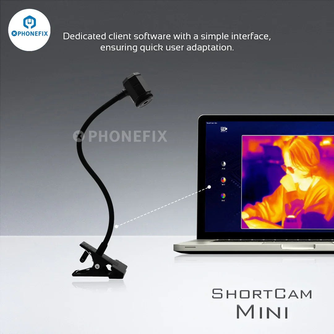 Thermal imaging camera by PHONEFIX, Qianli Toolplus Super Cam X 3D for PCB fault detection and thermal analysis.