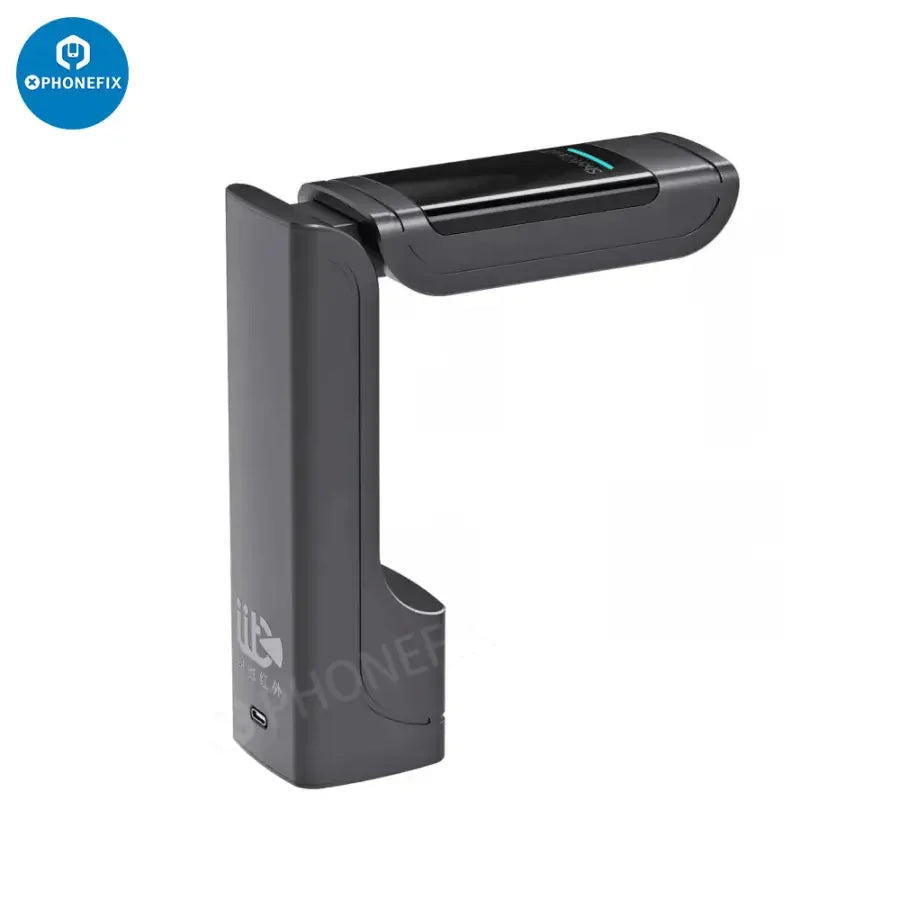 Caméra thermique infrarouge ShortCam II utilisée par PHONEFIX pour le diagnostic et la réparation de circuits imprimés, illustrant ses capacités d'imagerie thermique.