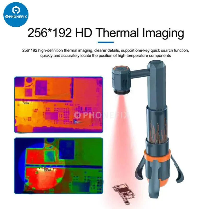 PhoneFix TB-03S Infrared Thermal Camera for PCB fault diagnosis, compact thermal imaging tool for rapid diagnostics.
