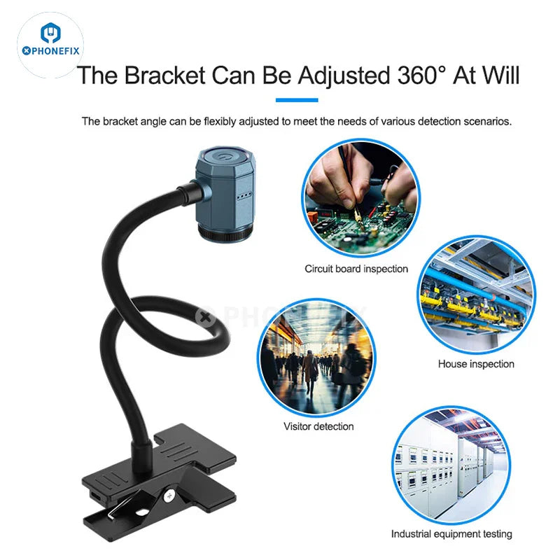 PhoneFix TB-03S Infrared Thermal Camera for PCB fault diagnosis, compact thermal imaging device with display screen.