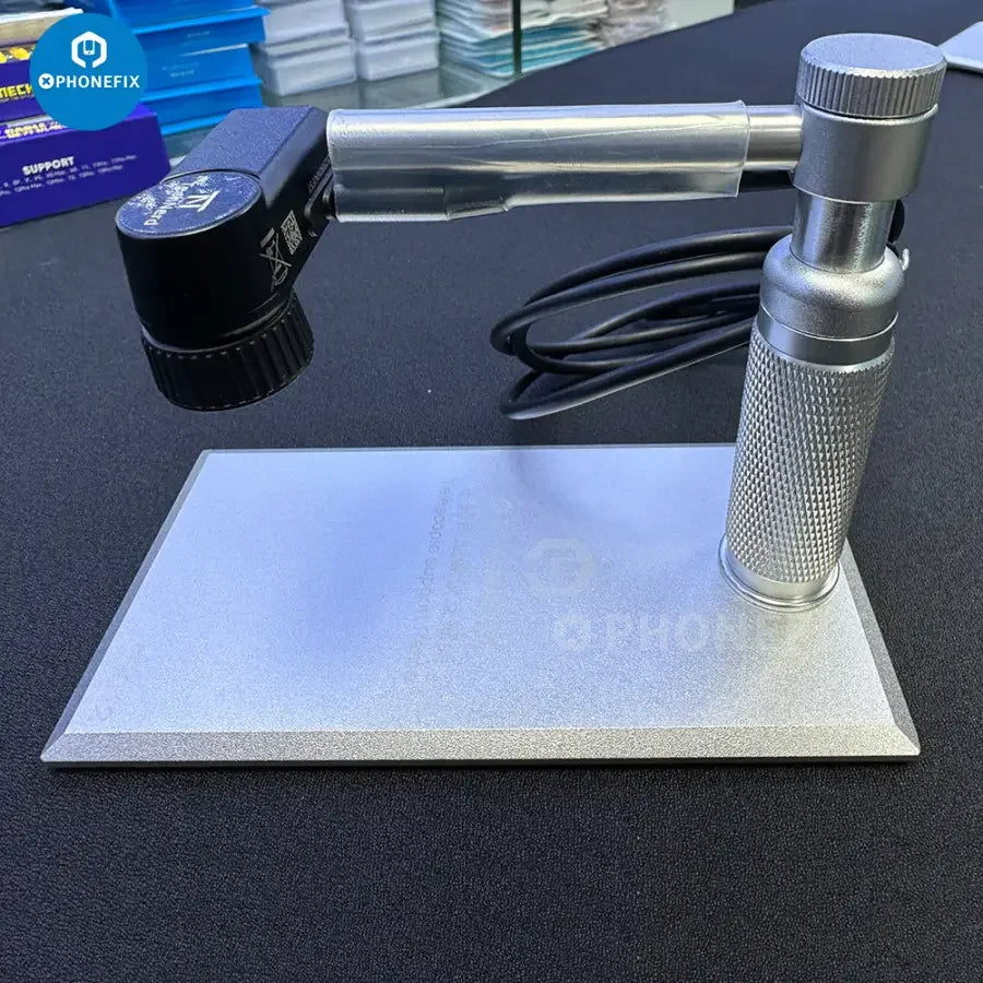 Universal PhoneFix bracket stand for Seek Thermal Imager, designed to hold thermal imaging cameras securely on smartphones.