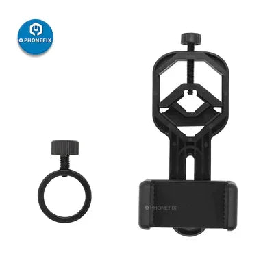 Universal PhoneFix thermal imaging camera holder bracket for Seek Thermal Imager, fixed stand for secure smartphone mounting.