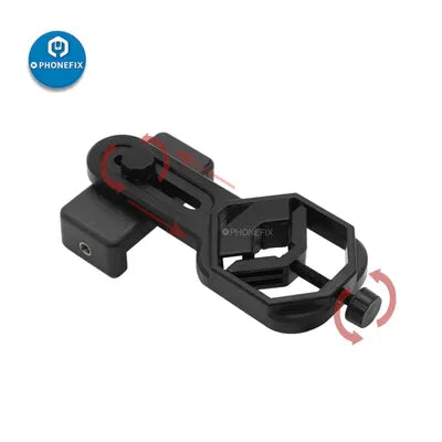 Universal PhoneFix thermal imaging camera holder bracket for Seek Thermal Imager, fixed stand for secure smartphone mounting.