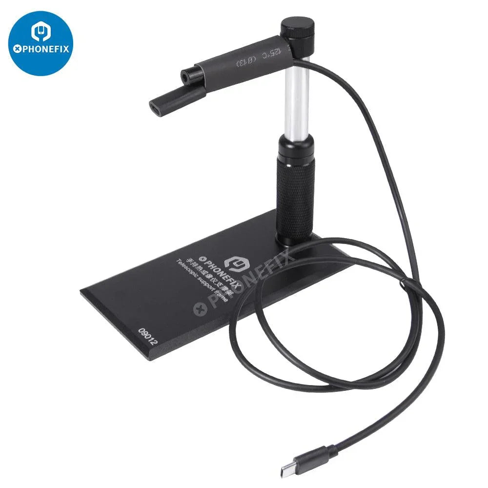 Universal PhoneFix thermal imaging camera stand bracket for Seek Thermal Imager, fixed phone holder for thermal cameras.