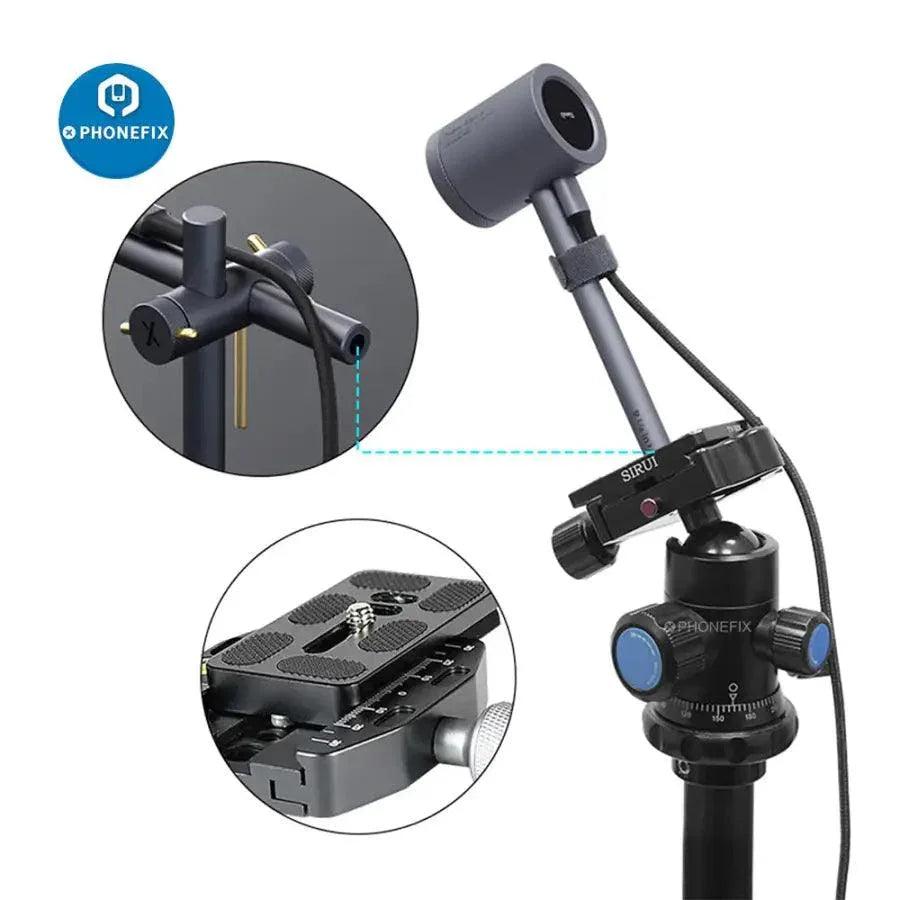 QIANLI SuperCam 3D Thermal Imager Camera for PCB troubleshooting, showing thermal heat map on electronic circuit board.