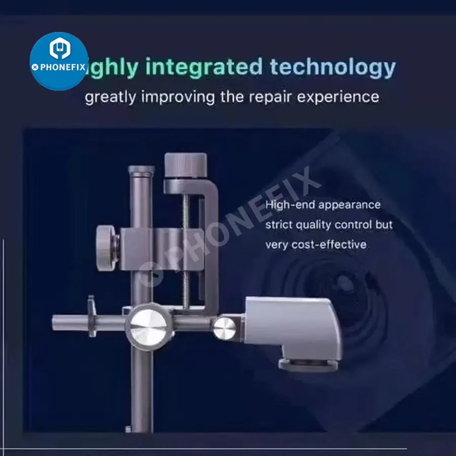 La cámara termográfica infrarroja 3D Z1, utilizada por PHONEFIX para la detección de fallos en la placa base, muestra las firmas térmicas en la placa de circuito.