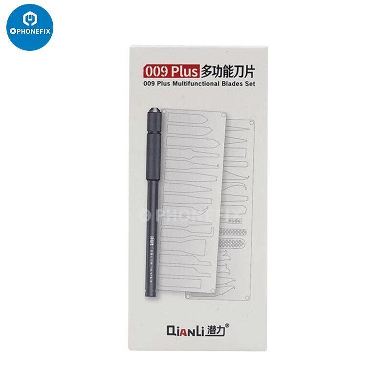 Kit de couteau QianLi Blade IC Pry and Glue Removal de PHONEFIX, ensemble de pinces et de couteaux de précision pour la réparation électronique.