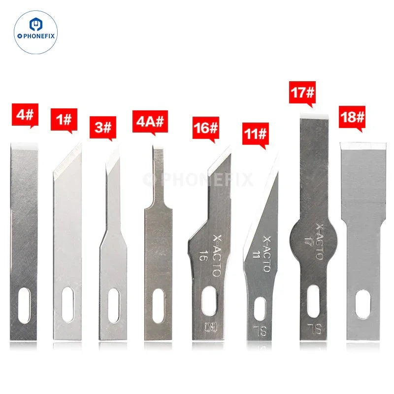 Set of 10 high-precision engraving craft knives by PHONEFIX, featuring blades for detailed engraving and carving tasks.