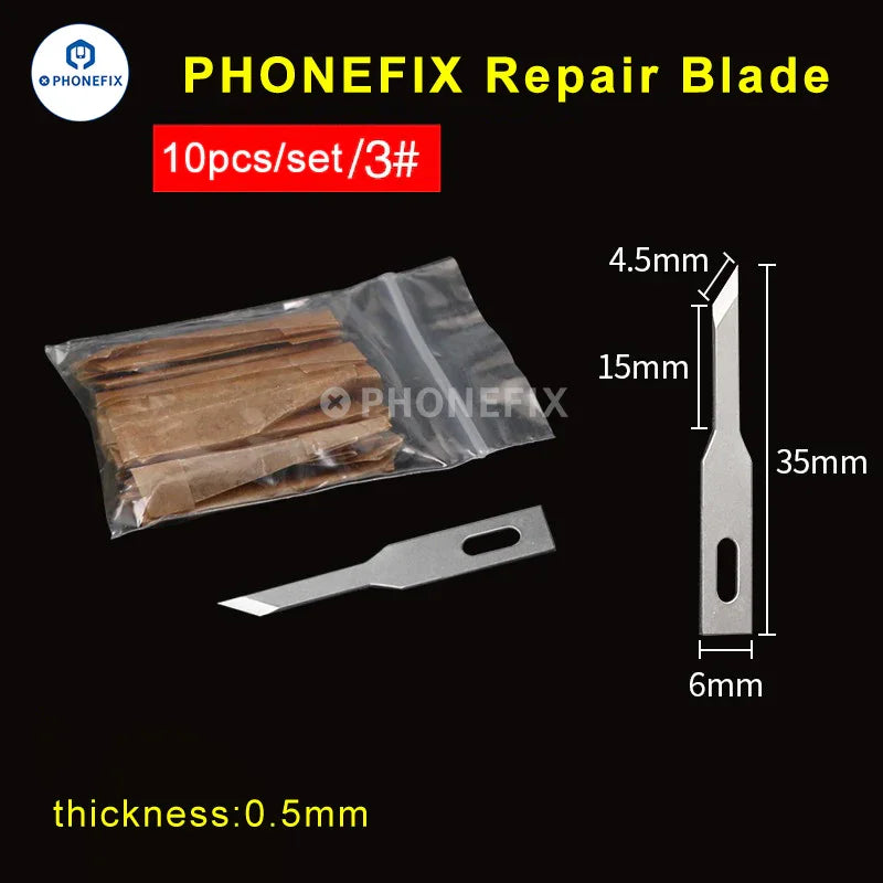 Set of 10 high-precision engraving craft knives by PHONEFIX, featuring blades for detailed carving and engraving work.