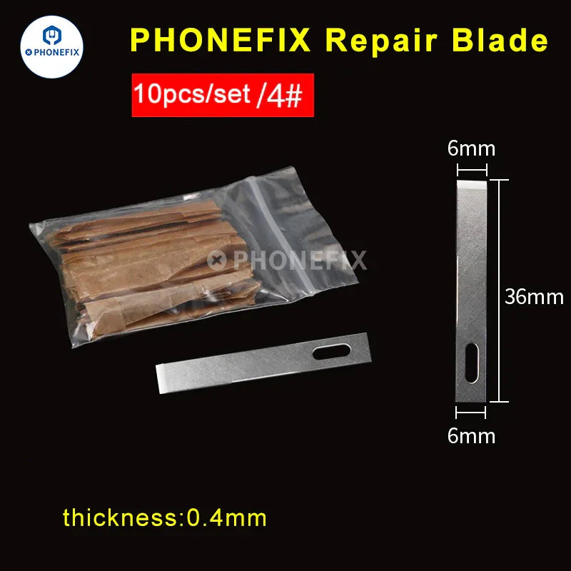 Set of 10 high precision engraving craft knives and gravers from PHONEFIX, blade-only tools for detailed carving and engraving.