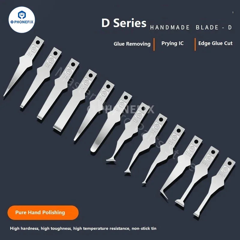 Amaoe D Series Blade and Tweezers Repair Tool by PHONEFIX for mobile phone repair, featuring precision blades and tweezers.