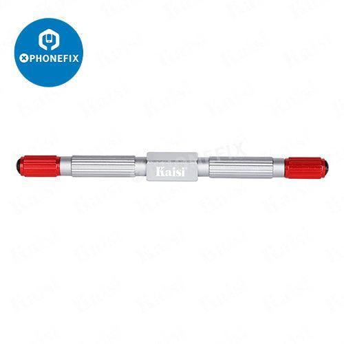 Kaisi 310 double-headed crowbar kit with glue cleaning pry knives, part of PHONEFIX tweezers and knife tools for electronics repair.