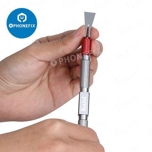 Kaisi 310 double-headed crowbar kit with glue cleaning pry knife set, designed for phone repair and electronics tool use.