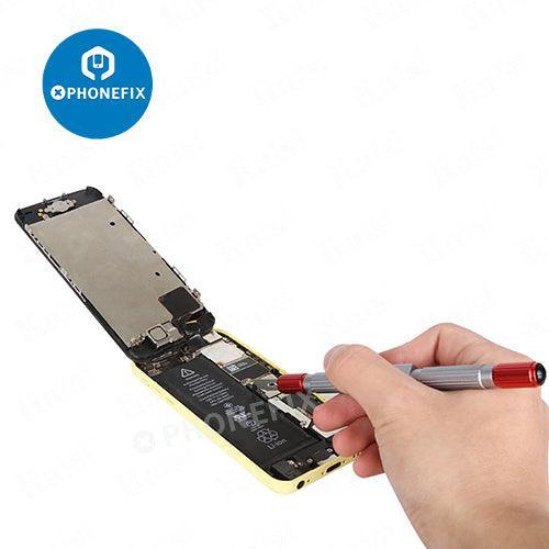 Kaisi 310 double-headed crowbar kit with pry knives and glue cleaning tools from PHONEFIX for electronics repair.