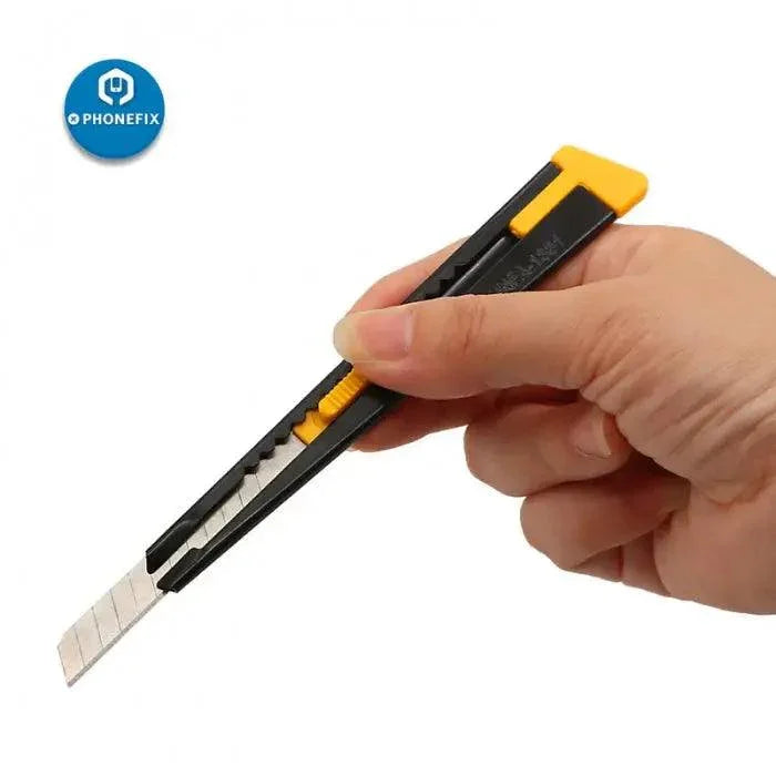 PhoneFix pocket utility knife with retractable blade, compact cutting tool for precise trimming and crafting tasks.