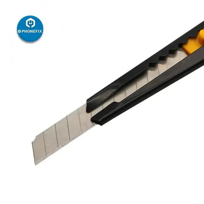 PhoneFix pocket utility knife with retractable blade, compact sharp cutting tool for precise trimming and crafting tasks.