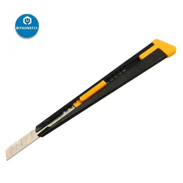 PhoneFix pocket utility knife with retractable blade, compact sharp cutting tool for precision slicing and DIY projects.