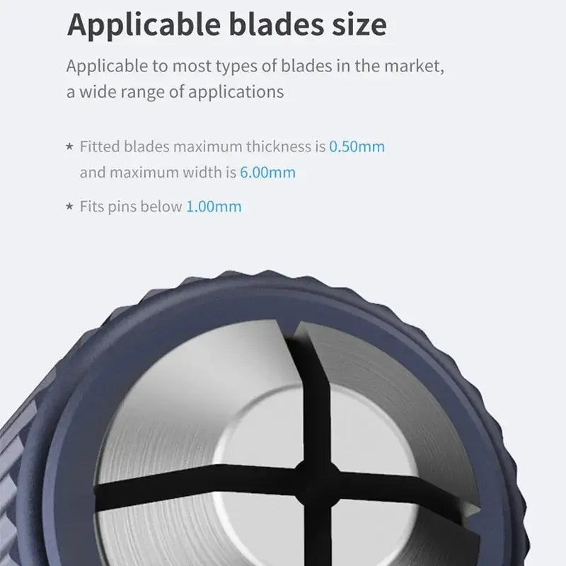 Qianli DP handmade polished knife blade phone PCB glue remover tool from PHONEFIX, used for precise electronic repairs.