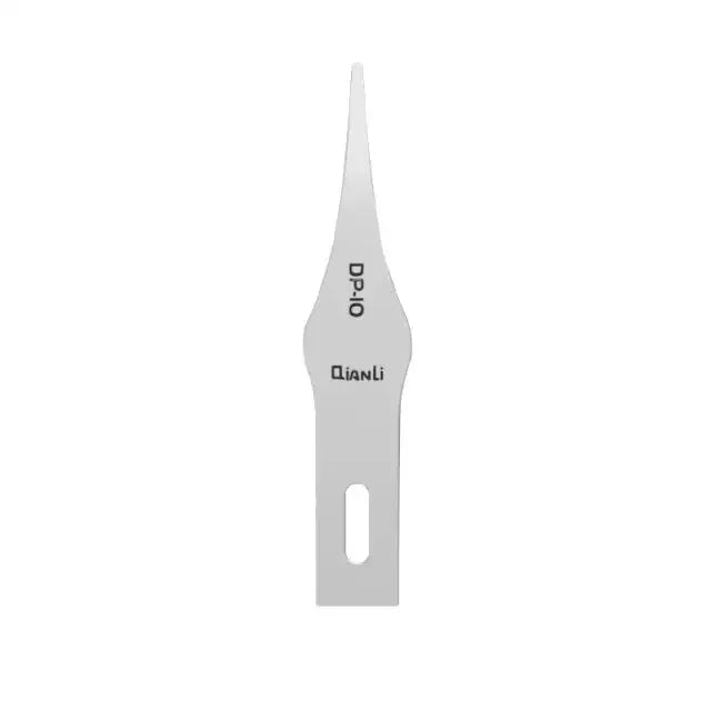 Qianli DP Handmade Polished Knife Blade for Phone PCB glue removal, part of PHONEFIX tweezers and knife tools collection.