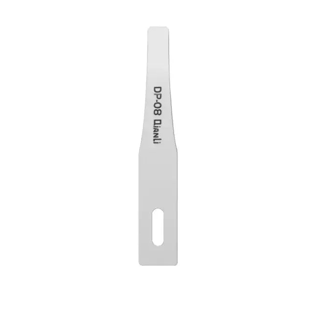 Qianli DP handmade polished knife blade for phone PCB glue removal, part of PHONEFIX tweezers and knife tools collection.