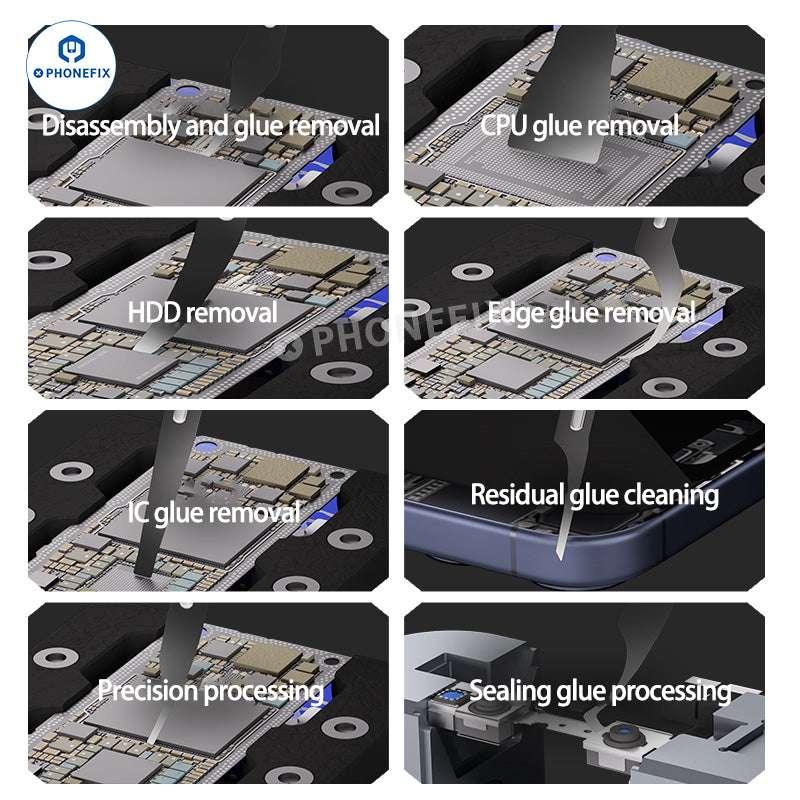 PhoneFix MECHANIC KH-001 quick disassembly blade pen for IC prying, glue removal, and electronic device repair tools.