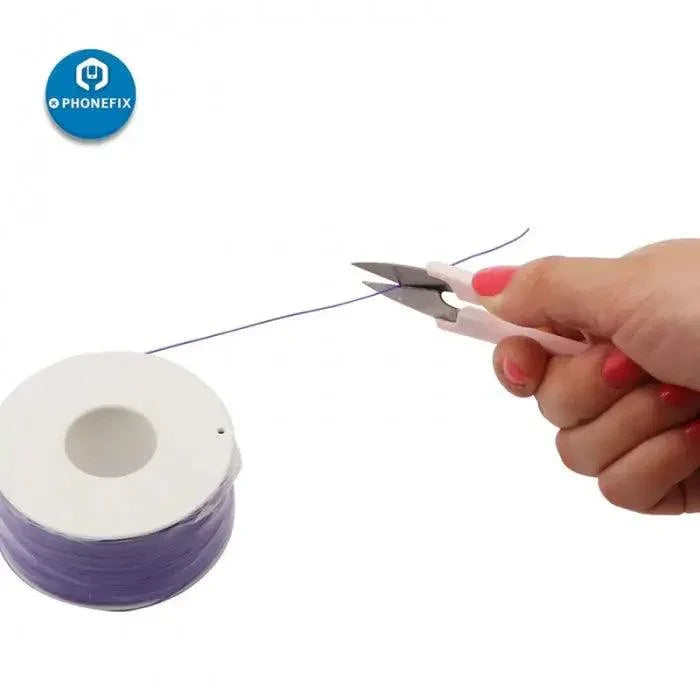 Portable stainless steel U-type scissors for DIY cable cutting, from PHONEFIX, designed for precise hand tool use.