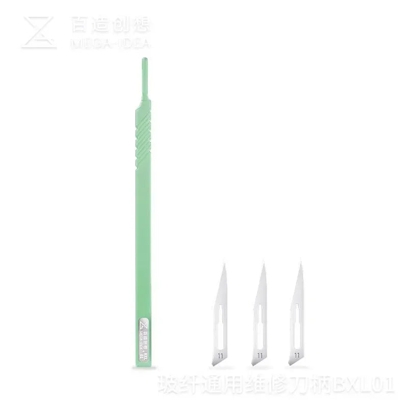 PhoneFix Mijing KC8 Quicky Glue Removal Blade Set for CPU disassembly, includes precision tweezers and knife tools.