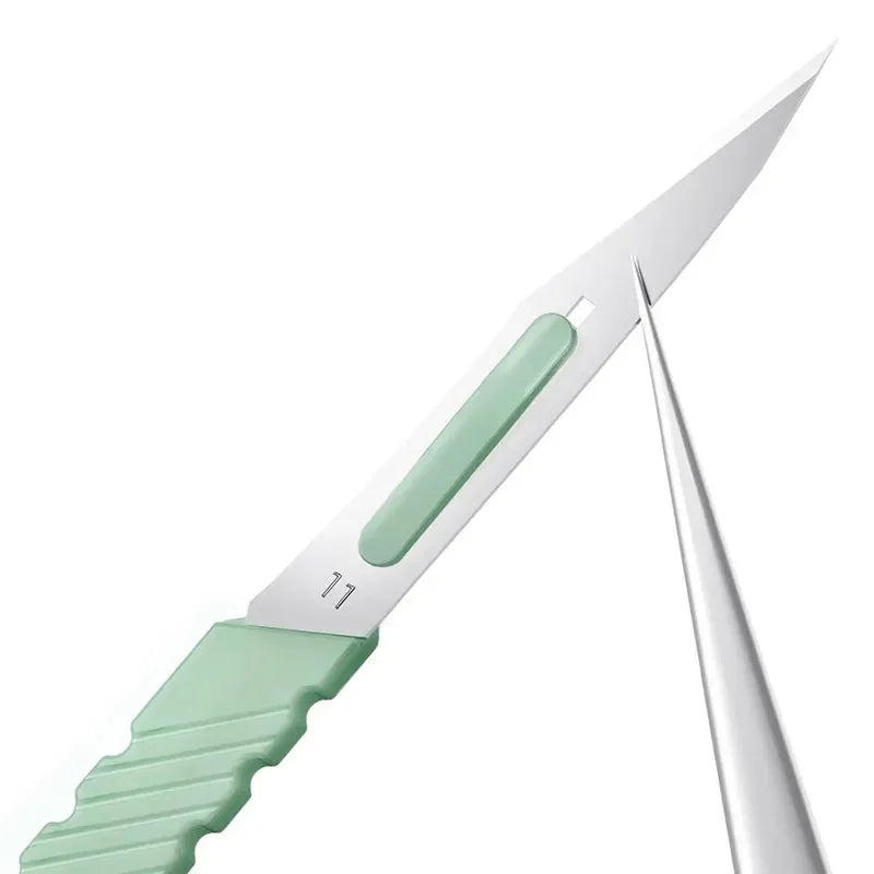 Mijing KC8 Quicky Glue Removal Blade Set by PHONEFIX, precision disassemble knife and tweezers for CPU and electronic repairs.