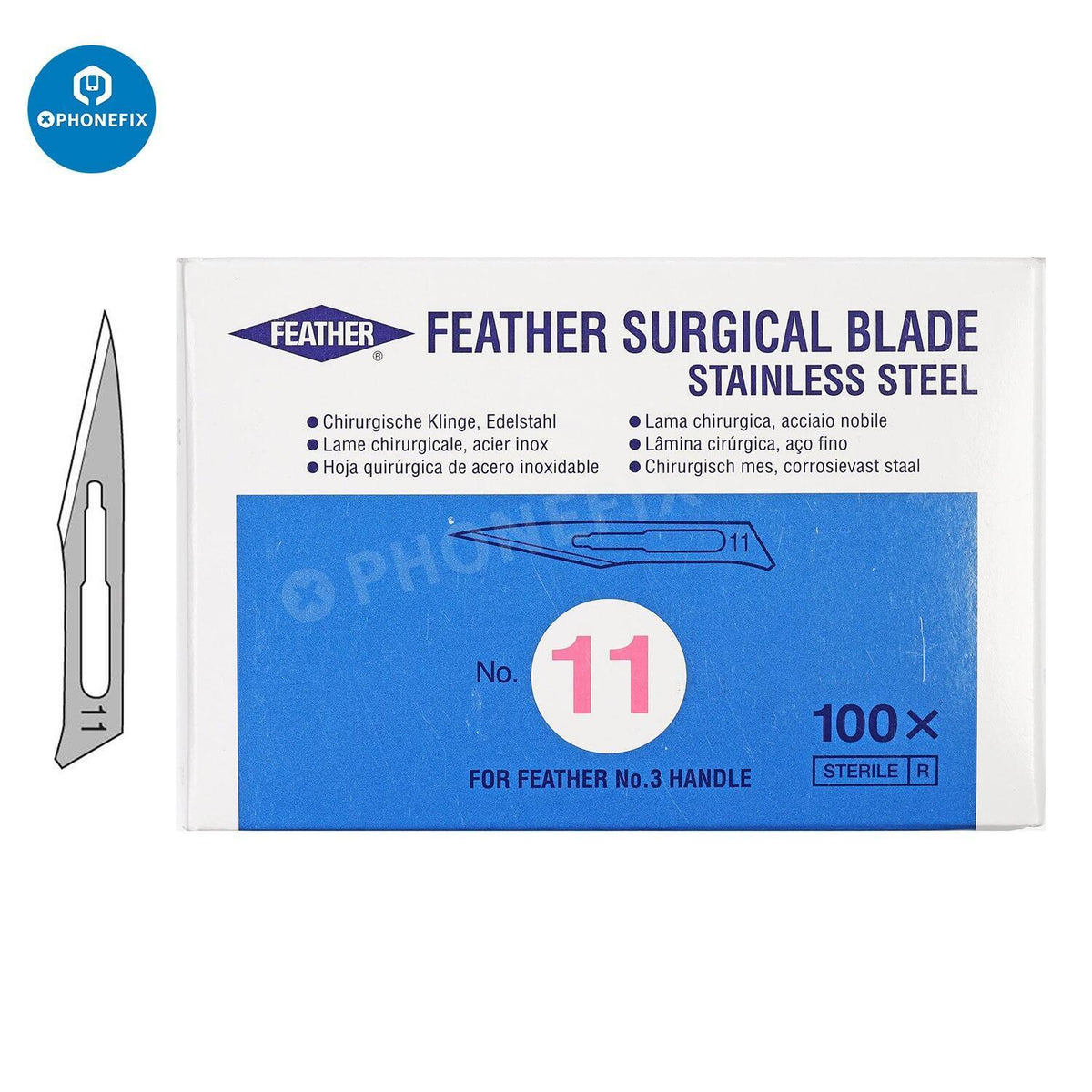 Stainless steel graver scalpel blades for DIY cutting tools, designed for precision carving and detailed craft work.