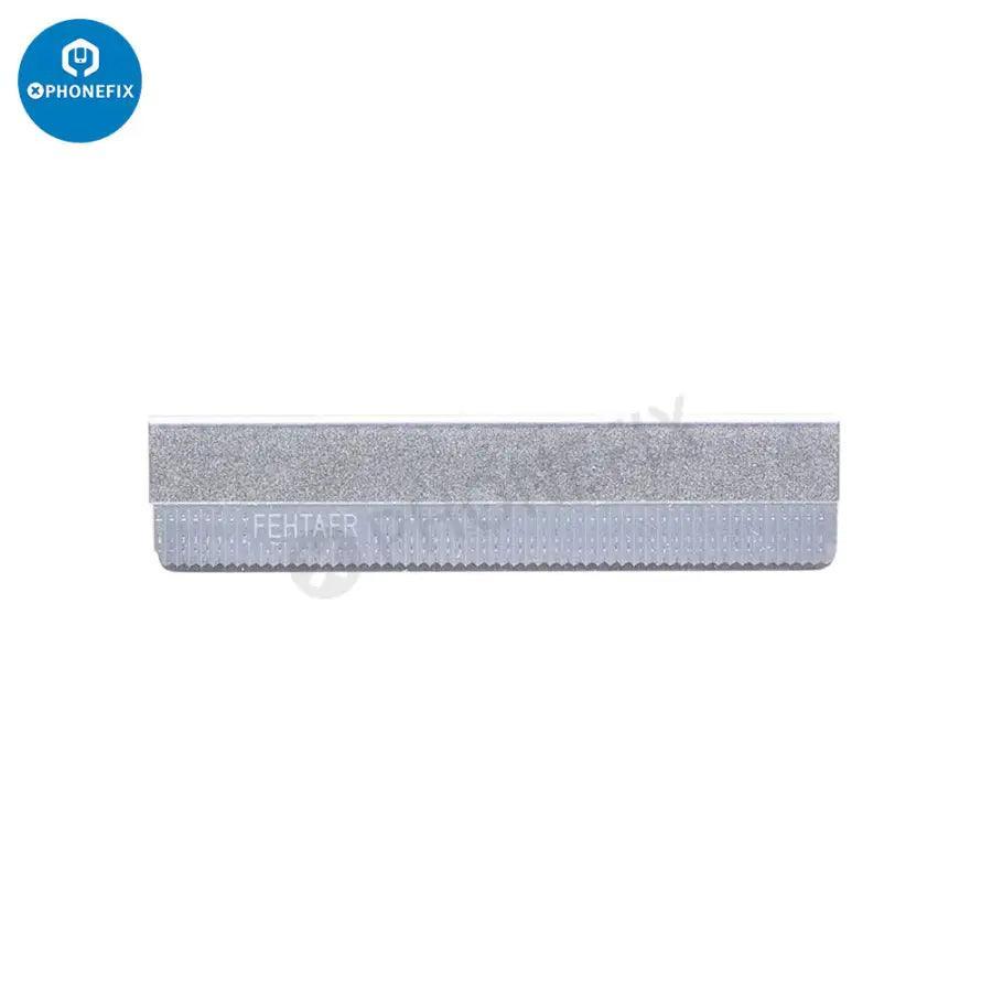 PHONEFIX stainless steel blade scraper set with short knives for phone screen cleaning and glue removal.