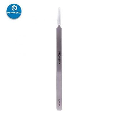 PhoneFix stainless steel anti-static precision pointed tweezers, ideal for delicate electronic component removal and repair.