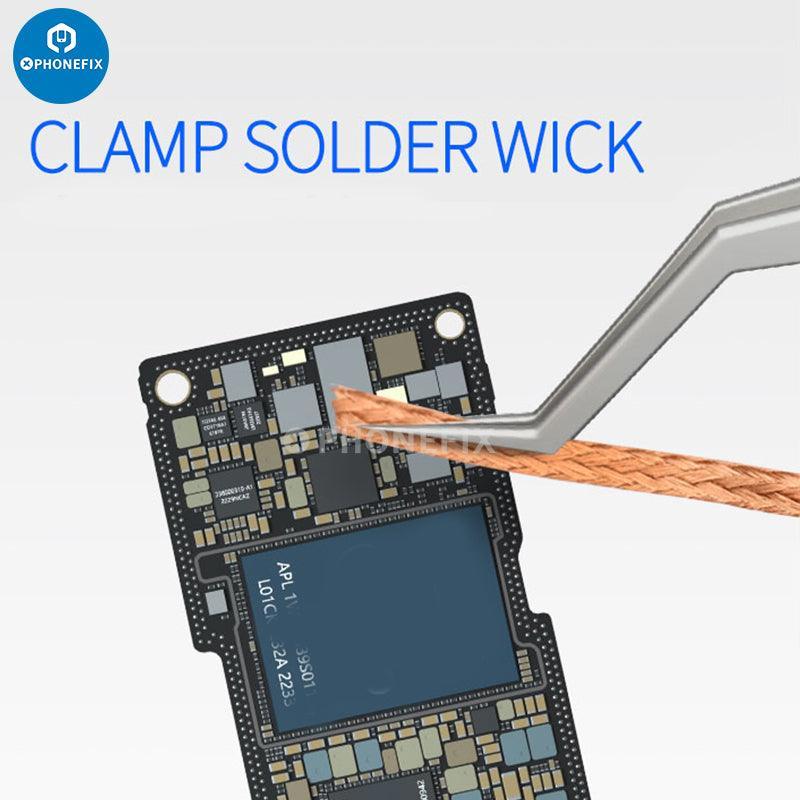 PHONEFIX AAC-14 hollow heat-dissipating tweezers, mechanic remove tool with precision tips for electronic repairs.