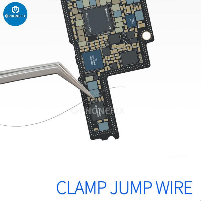 PHONEFIX AAC-14 hollow heat-dissipating tweezers for phone repair, precision tool for removing small components.